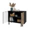 Manhattan Comfort Liam Accent Cabinet in Black and Brown Wood AC-310AMC248 - alternate 5